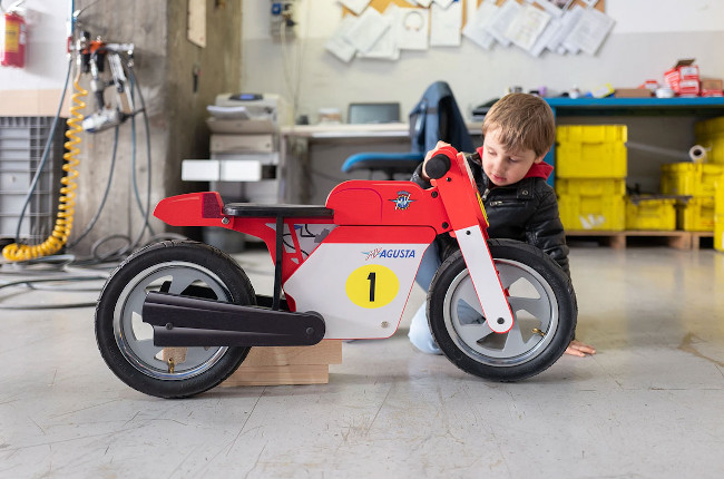 Wooden motorbike deals balance bike